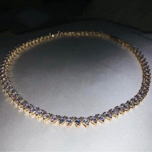 Heart Tennis necklace 16 inch